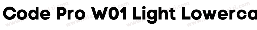 Code Pro W01 Light Lowercase字体转换